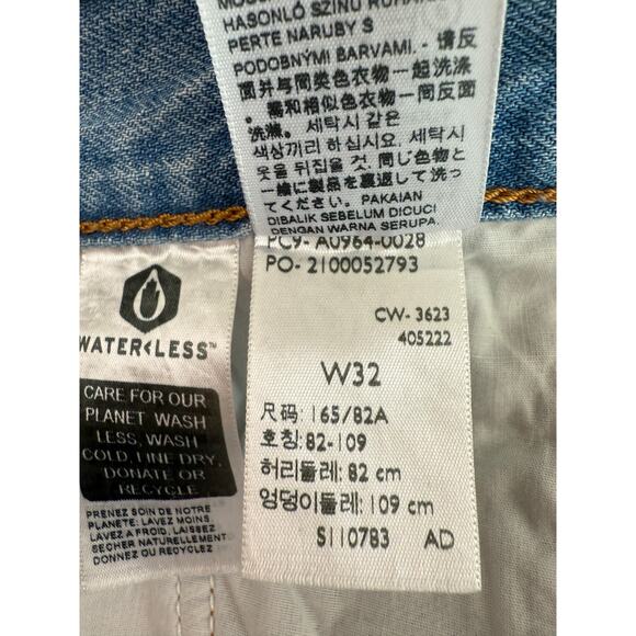 Levi's Women's Low Pro Straight Leg Zip Fly Mid Rise Jeans Size 32 Blue NWT - Picture 14 of 16